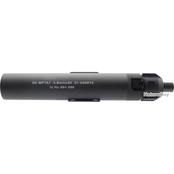 Silencieux Tracer QD avec cache-flamme pour MP7 KWA/KSC GBBR - Aluminium / Noir - Angry Gun