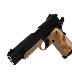 M1911 Gladiator Crixus GBB avec chargeur Turbo - Noir & Tan - APS