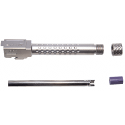 ZEV Technologies set canon externe fileté pour G17 Marui GBB - Argent - PTS