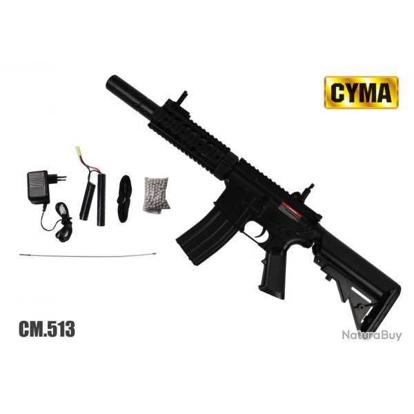CM513 (M4 FF RAS) AEG - Noir - Cyma