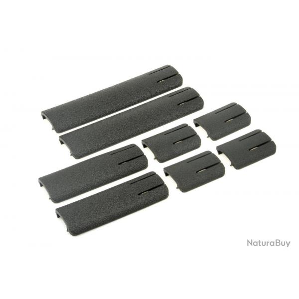 Set de caches-rail type SCAR - Polymre / Noir - Element