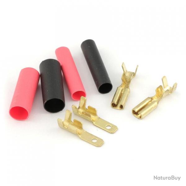 Paire de cosses moteur 2.8x0.5cm - Male & femelle - Gate