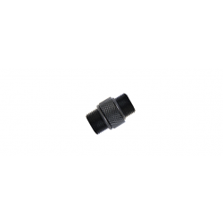 Adaptateur 14mm CCW - 12mm outer vers 14mm outer - Aluminium / Aluminium / Noir - G&G