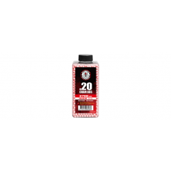 Bouteille de billes Traçantes 0,20g - 2700 BBs / Rouge - G&G