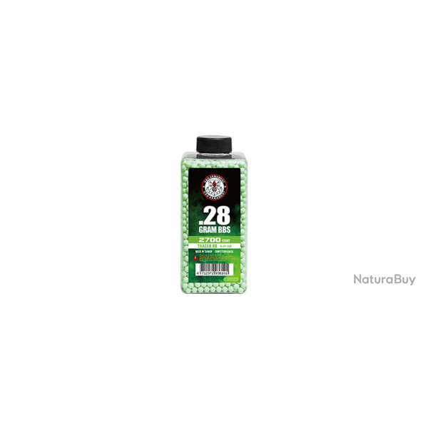 Bouteille de billes Traantes 0,28g - 2700 BBs / Vert - G&G