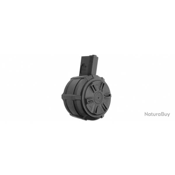 Chargeur Drum automatique 2300 BBs pour M4 AEG - Noir - G&G