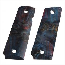 Set de grips "Stabilized" pour 1911 GBB - Bois véritable / Violet - 5KU