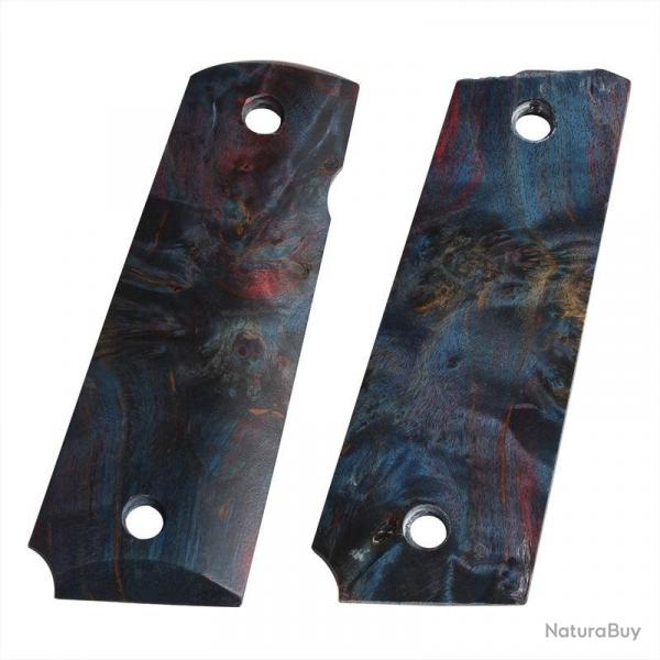 Set de grips "Stabilized" pour 1911 GBB - Bois vritable / Violet - 5KU
