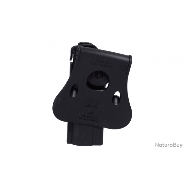 Polymer Retention Paddle Holster Level 2 pour variantes 1911 - Droitier / Noir - IMI Defense