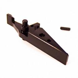 Queue de détente plate - Aluminium CNC / Noir - JeffTron