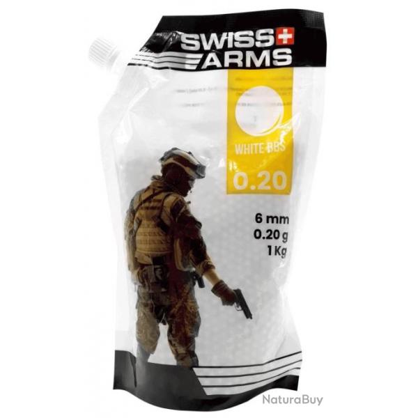 Sachet de billes 0,20g - 5000 BBs / Blanc - Swiss Arms