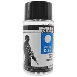 Pot de billes 0,36g - 1000 BBs / Blanc - Swiss Arms