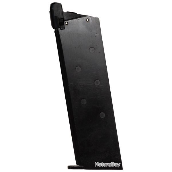Chargeur gaz 20 BBs pour 1911 Predator GBB - Noir - King Arms