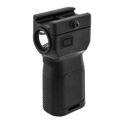 Poignée verticale avec lampe intégrée - Polymère / 400 Lumens / Noir - UTG