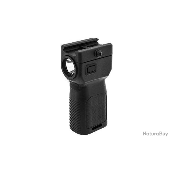 Poigne verticale avec lampe intgre - Polymre / 400 Lumens / Noir - UTG