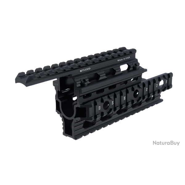 Garde-main Quad rail Picatinny pour AK - Aluminium / Noir - UTG