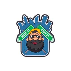 Patch Beardman URBAN - PVC / Bleu - Helikon