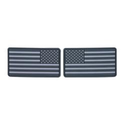 Patch USA Large Flag (set - 2pcs.) - PVC / Gris - Helikon