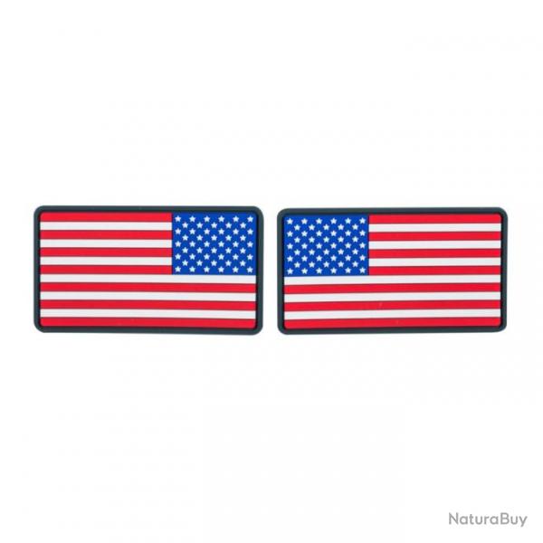 Patch USA Large Flag (set - 2pcs.) - PVC / True Colors - Helikon