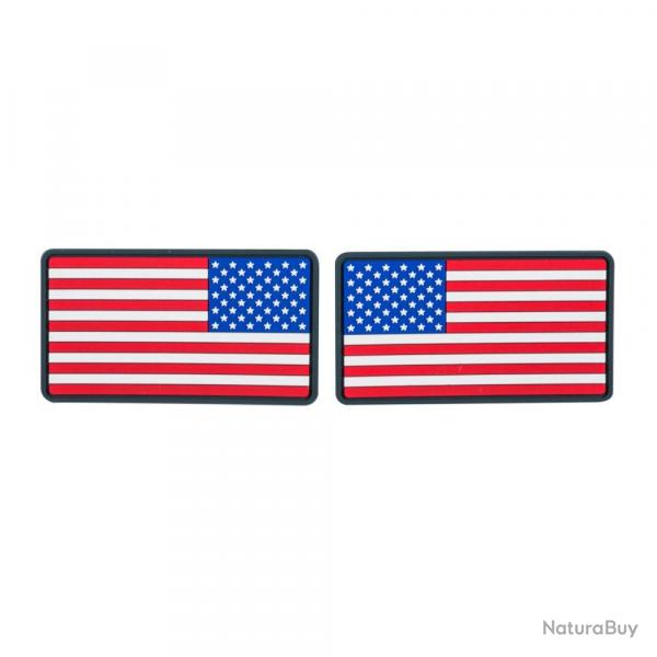 Patch USA Large Flag (set - 2pcs.) - PVC / True Colors - Helikon