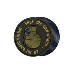 Patch WE CAN SHARE Grenade - PVC / Marron - Helikon