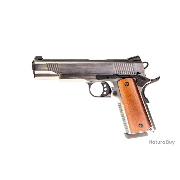 Raven 1911 MEU GBB - Stainless & Bois vritable - Nuprol
