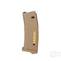 Chargeur EPM ajustable 30/120 BBs pour M4/SCAR NGRS AEG - Dark Earth - PTS