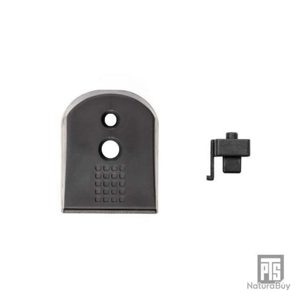 Set de 3 talons de chargeur Shockplate pour Hi-Capa Marui GBB - Noir - PTS