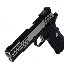 1911 Wilson Combat KeyMod GBB - Silver & Noir - Army Armament