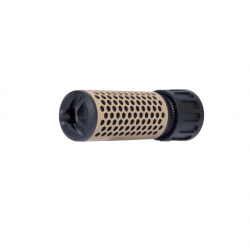 Silencieux court type QDC pour filetage 14mm CCW - Aluminium / Noir - SHS