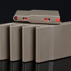 Boite de 5 chargeurs polymère 25 BBs pour SRS spring - Dark Earth - Silverback