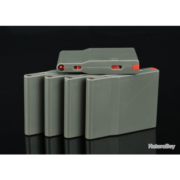 Boite de 5 chargeurs polymre 25 BBs pour SRS spring - Vert - Silverback