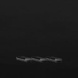 Set de 3 - Rails Picatinny courts pour SRS A1/HTI - Polymère / Noir - Silverback