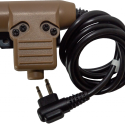 PTT type U94 - Connectique Motorola 2 pins / Dark Earth - WADSN