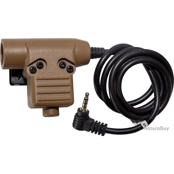 PTT type U94 - Connectique Yaesu / Dark Earth - WADSN