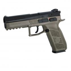 CZ P-09 GBB - Noir & Tan - ASG/KJ Works