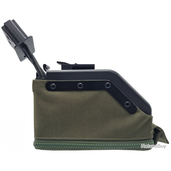 Ammobox 1500 BBs pour M249 Minimi AEG - Olive Drab - Cybergun/A&K