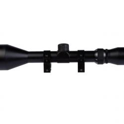 Lunette 3-9x50 avec anneaux de montage - Noir - Swiss Arms