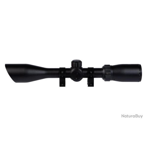 Lunette 3-9x40 rtro-clairage bleu avec anneaux de montage - Swiss Arms