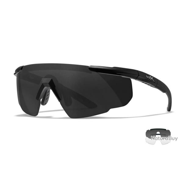 Lunettes Saber Advanced - Verres Transparent et Fum/Noir - Wiley X