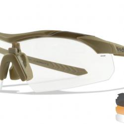 Lunettes WX Vapor 2.5 Comm - Verres Transparent, Fumé et Orange/Dark Earth - Wiley X
