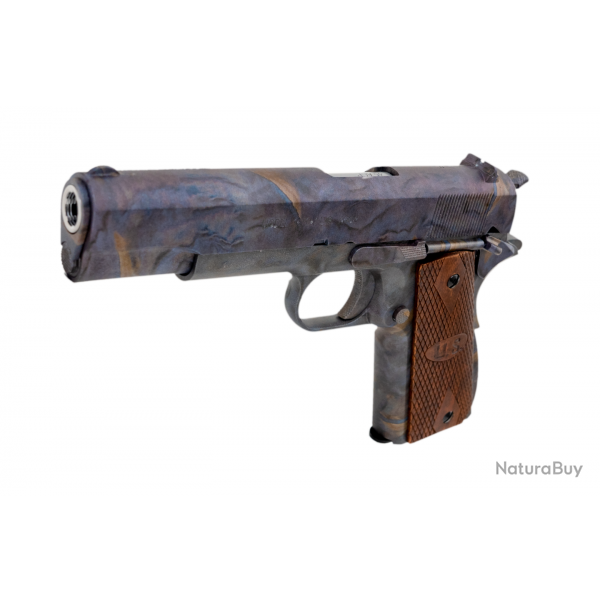 Auto Golddnance 1911 Marble & Wood Grip 6 mm Gaz
