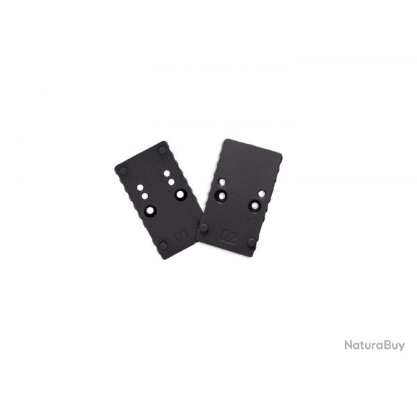 Kit de plaques de montage de viseur point rouge pour TP9 GBB - Noir - Armorer Works