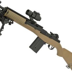 M14 SOCOM AEG avec bipied - Tan - Matrix