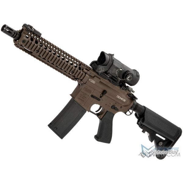 Daniel Defense MK18 12" AEG Custom - Cerakote Mil-Spec Brown - G&P/EMG