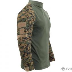Tactical Airsoft Combat Shirt - Woodland Digital / M - Rothco