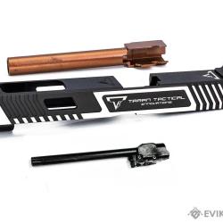 Taran Tactical Combat Master Slide set for BLU GBB - Noir & Silver - EMG