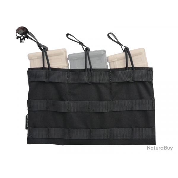 Triple poche Open Top pour chargeur 5.56 - Noir - Emerson