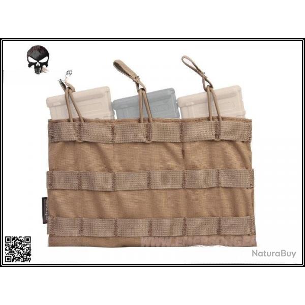Triple poche Open Top pour chargeur 5.56 - Coyote - Emerson