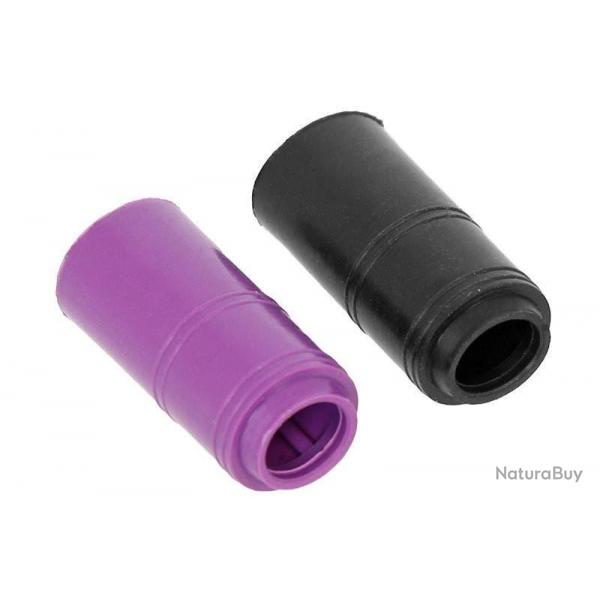 Set de 2 - Joint Hop-up 60/70 MEC pour AEG - Gomme / Noir & Violet - PTS